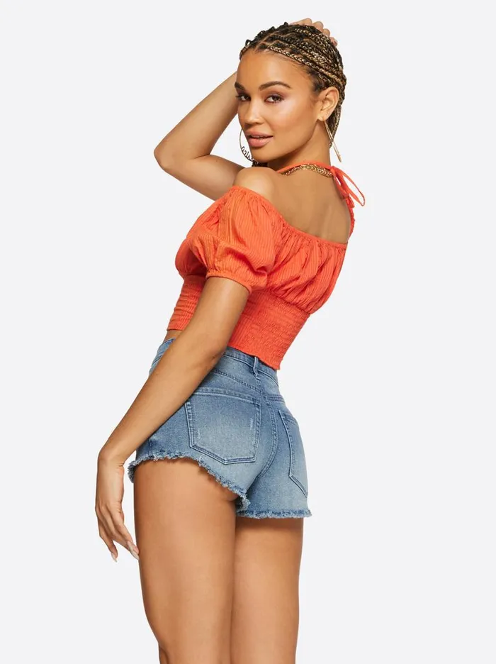 Women Irin Halter Tie Top In Paprika Jessica Simpson Tops and Tees