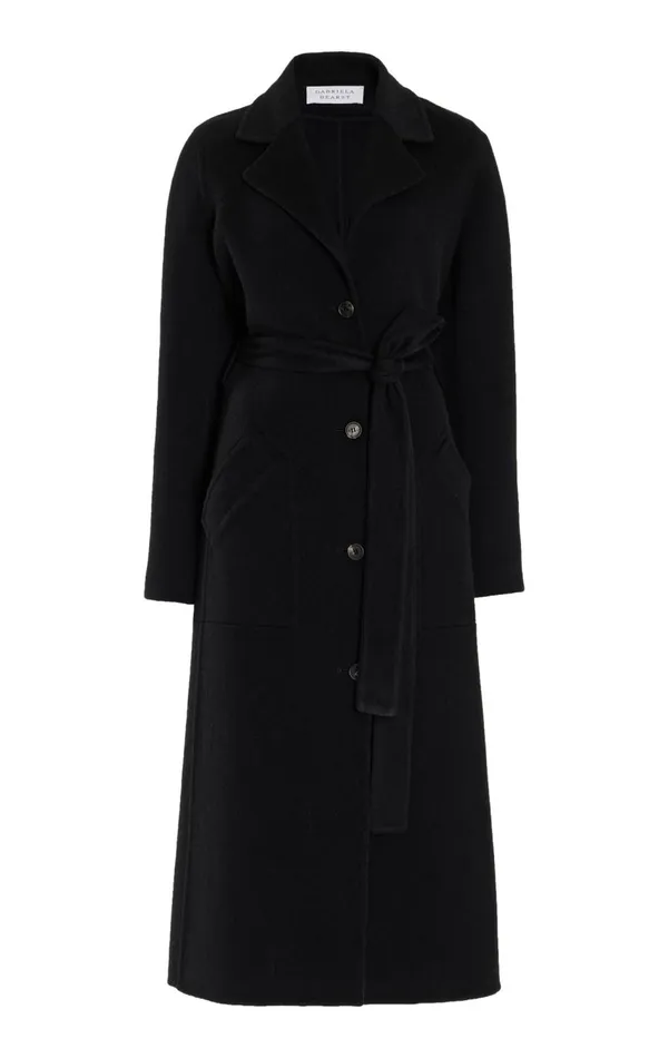 Women Jackets and Coats Gabriela Hearst William Coat In Black DoubleFace Recycled Cashmere Women Jackets and Coats Gabriela Hearst William Coat In Black DoubleFace Recycled Cashmere