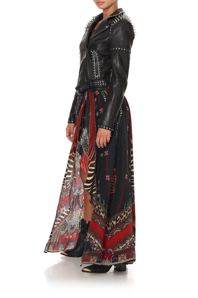 Women Jackets Camilla Biker With Shoulder Yoke Leather