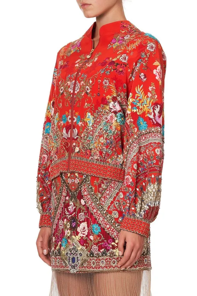 Women Jackets Camilla Blouson Sleeve Bomber Cameos Can Can