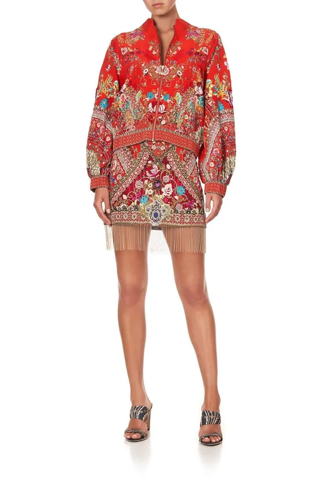 Women Jackets Camilla Blouson Sleeve Bomber Cameos Can Can