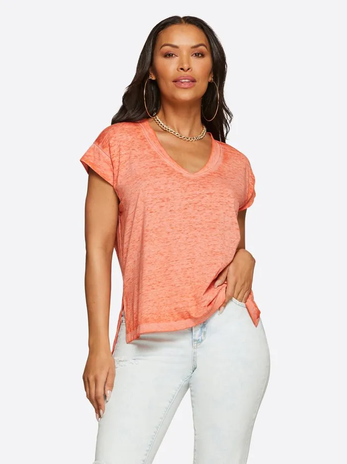 Women Jalin Tee In Paprika Jessica Simpson Tops and Tees