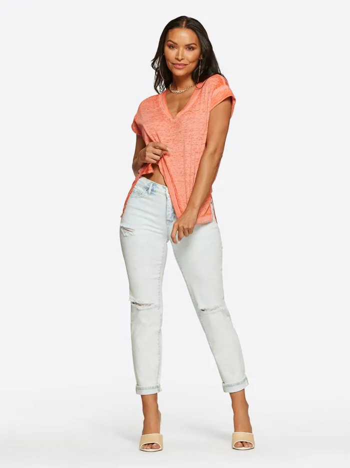 Women Jalin Tee In Paprika Jessica Simpson Tops and Tees