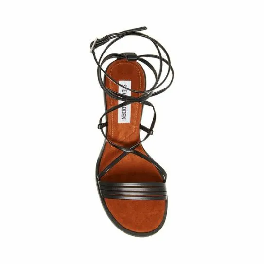 Women JASPER BLACK Black Steve Madden Sandals Women JASPER BLACK Black Steve Madden Sandals