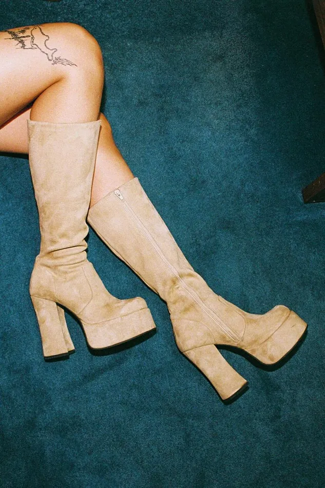Women Jeffrey Campbell Knee High Jasira