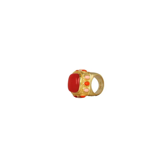 Women Jewellery Camilla Valere Red Jade Cordelia Ring Multi