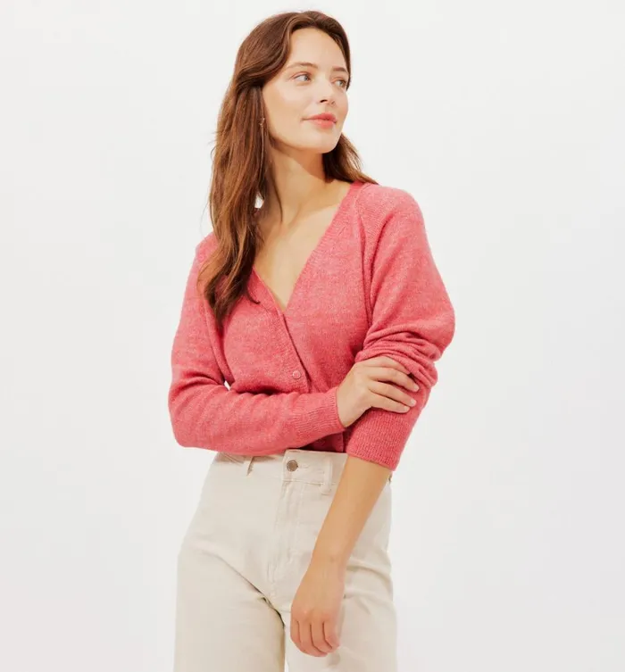 Women Jumper Cardigan 8211 Pink Promod Jumpers And Cardigans