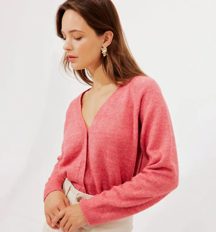 Women Jumper Cardigan 8211 Pink Promod Jumpers And Cardigans Women Jumper Cardigan 8211 Pink Promod Jumpers And Cardigans