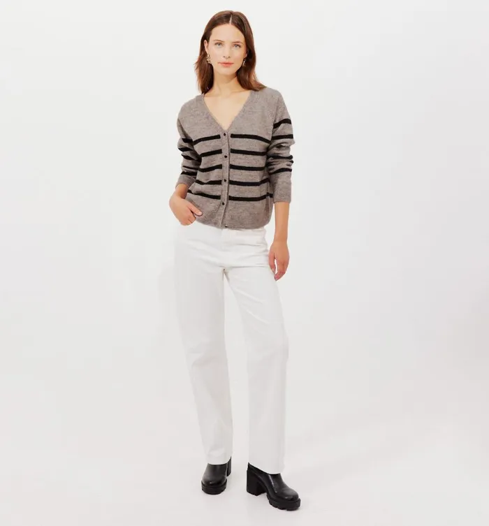 Women Jumper Cardigan 8211 Rayure Grege Promod Jumpers And Cardigans Women Jumper Cardigan 8211 Rayure Grege Promod Jumpers And Cardigans