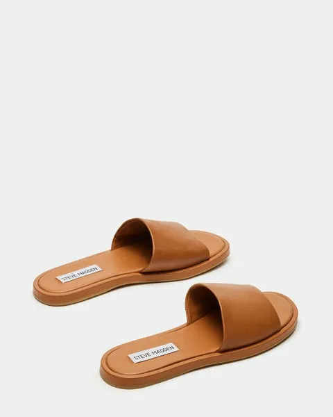 Women KAYA BROWN LEATHER Brown Leather Steve Madden Sandals Women KAYA BROWN LEATHER Brown Leather Steve Madden Sandals