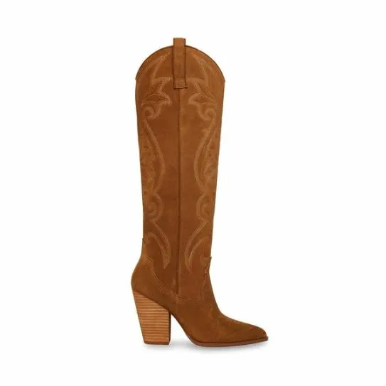 WomenKids039 LASSO CHESTNUT SUEDE Chestnut Suede Steve Madden Boots and Booties