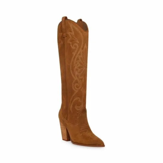 WomenKids039 LASSO CHESTNUT SUEDE Chestnut Suede Steve Madden Boots and Booties WomenKids039 LASSO CHESTNUT SUEDE Chestnut Suede Steve Madden Boots and Booties