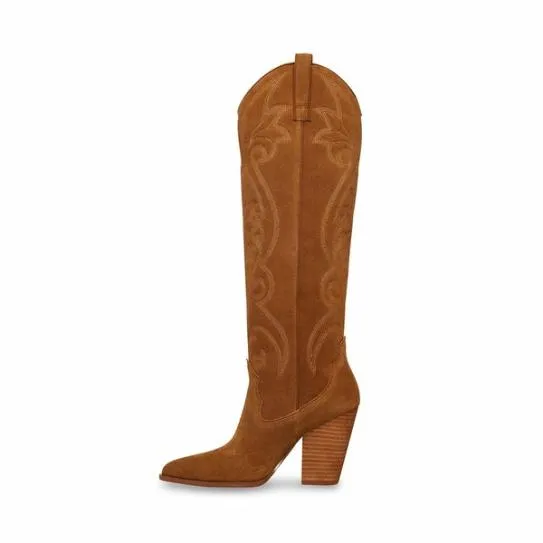 WomenKids039 LASSO CHESTNUT SUEDE Chestnut Suede Steve Madden Boots and Booties WomenKids039 LASSO CHESTNUT SUEDE Chestnut Suede Steve Madden Boots and Booties