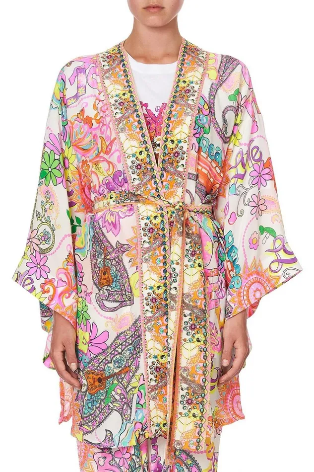 Women Kimonos Camilla Kimono With Tie Belt Let The Sun Shine