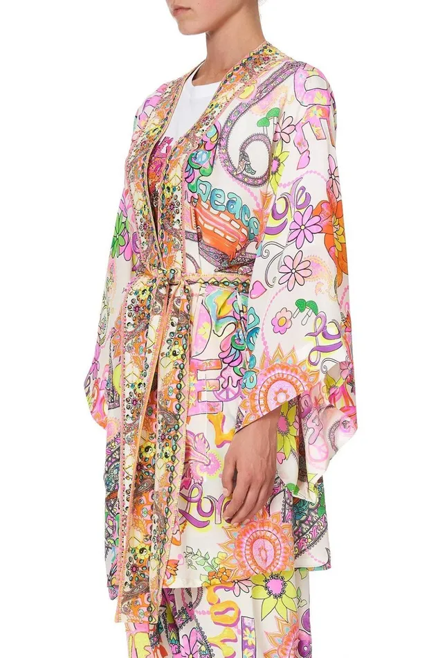 Women Kimonos Camilla Kimono With Tie Belt Let The Sun Shine