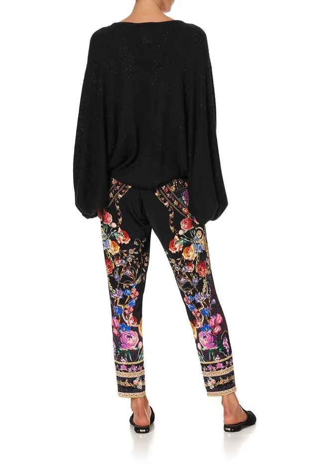 Women Knitwear Camilla Knit V Neck Jumper With Dolman Sleeve Blushing Manor