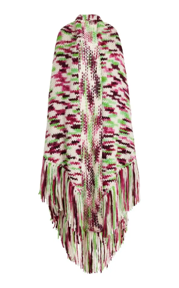 Women Knitwear Gabriela Hearst Lauren Knit Wrap In Space Dye Jewel Multi Welfat Cashmere