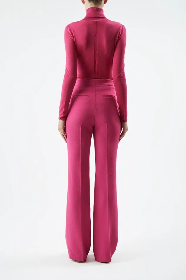 Women Knitwear Gabriela Hearst Steinem Knit Turtleneck In Fuchsia Cashmere Silk
