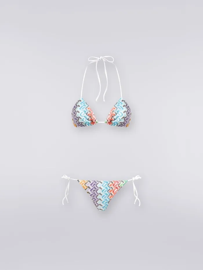 Women LaceEffect Viscose Knit Bikini Multicoloured Missoni Swimsuits