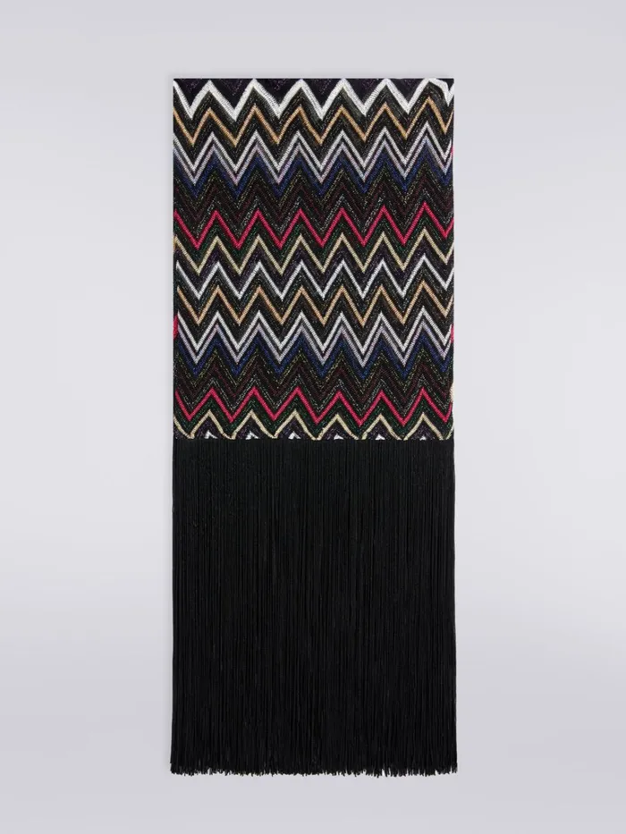 Women Lam Viscose Blend Scarf Multicoloured Missoni Scarves and Foulards