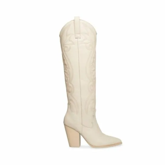 Women LASSO BONE LEATHER Bone Leather Steve Madden Boots and Booties