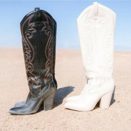 Women LASSO BONE LEATHER Bone Leather Steve Madden Boots and Booties Women LASSO BONE LEATHER Bone Leather Steve Madden Boots and Booties