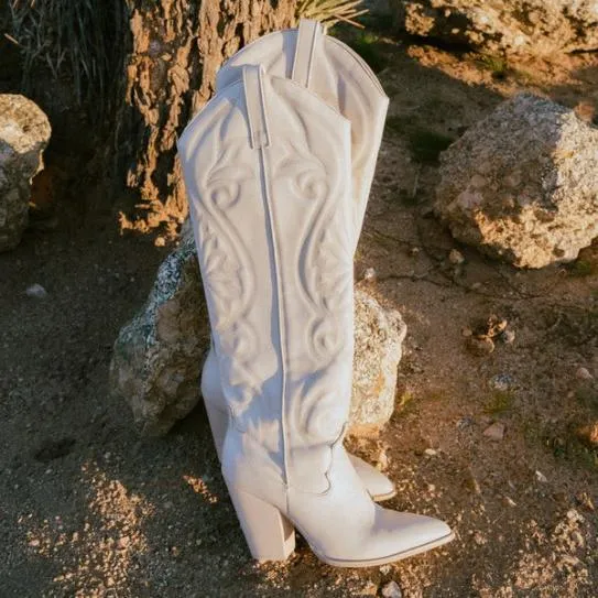 Women LASSO BONE LEATHER Bone Leather Steve Madden Boots and Booties Women LASSO BONE LEATHER Bone Leather Steve Madden Boots and Booties