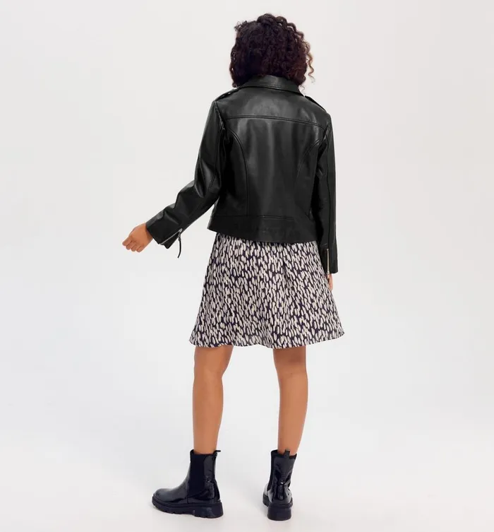 Women Leather Casual Jacket 8211 Black Promod Jackets Women Leather Casual Jacket 8211 Black Promod Jackets