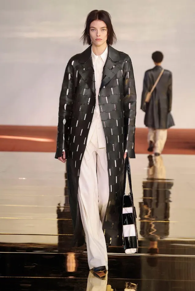 Women Leathers Gabriela Hearst Nesbitt Coat In Black Nappa Leather