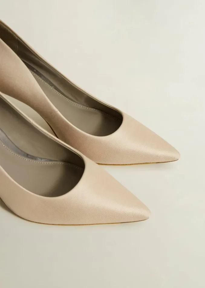Women Leila Wool Silk Court Shoes Oyster Hobbs Court Shoes