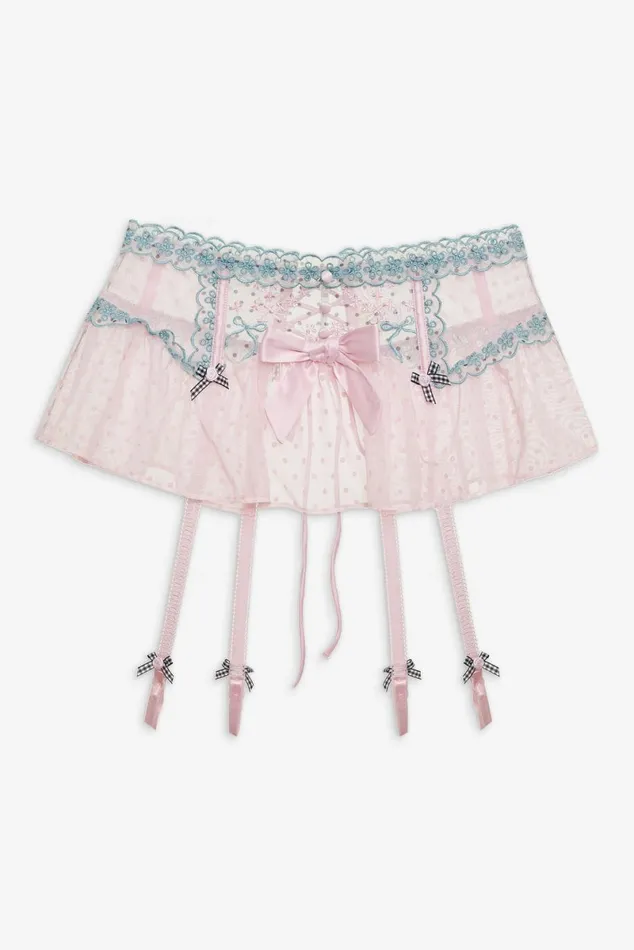Women Lingerie For Love and Lemons Anya Garter Belt Pink Women Lingerie For Love and Lemons Anya Garter Belt Pink
