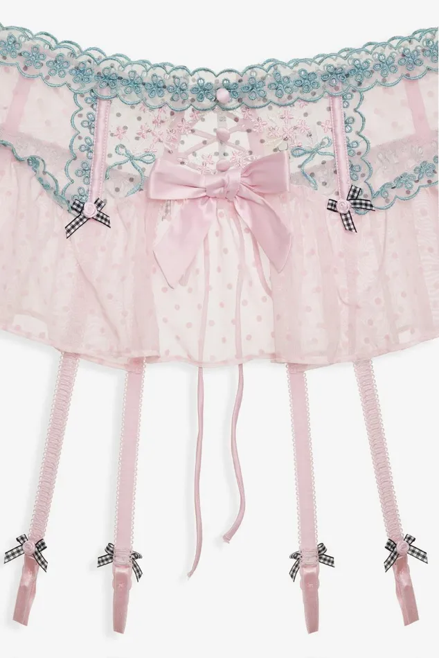Women Lingerie For Love and Lemons Anya Garter Belt Pink Women Lingerie For Love and Lemons Anya Garter Belt Pink