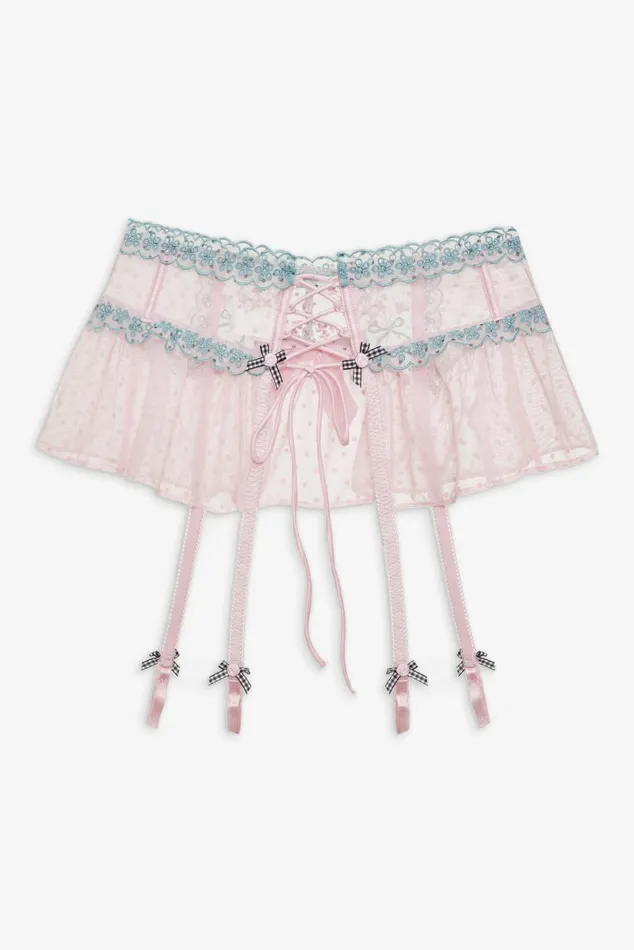 Women Lingerie For Love and Lemons Anya Garter Belt Pink Women Lingerie For Love and Lemons Anya Garter Belt Pink