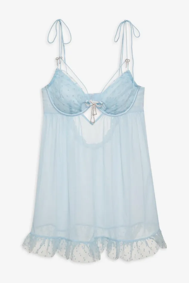 Women Lingerie For Love and Lemons Izzy Slip Dress Blue Women Lingerie For Love and Lemons Izzy Slip Dress Blue
