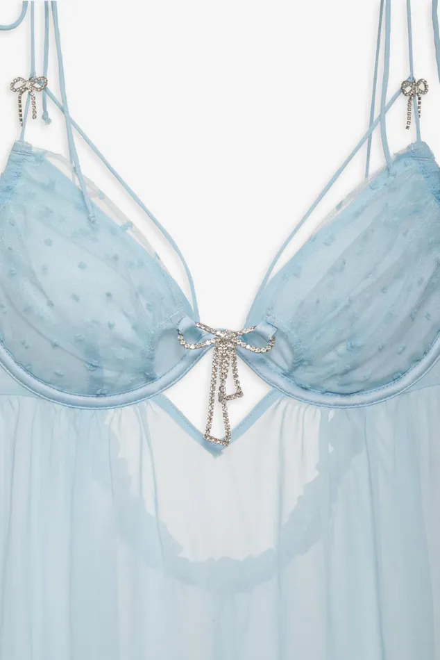 Women Lingerie For Love and Lemons Izzy Slip Dress Blue Women Lingerie For Love and Lemons Izzy Slip Dress Blue