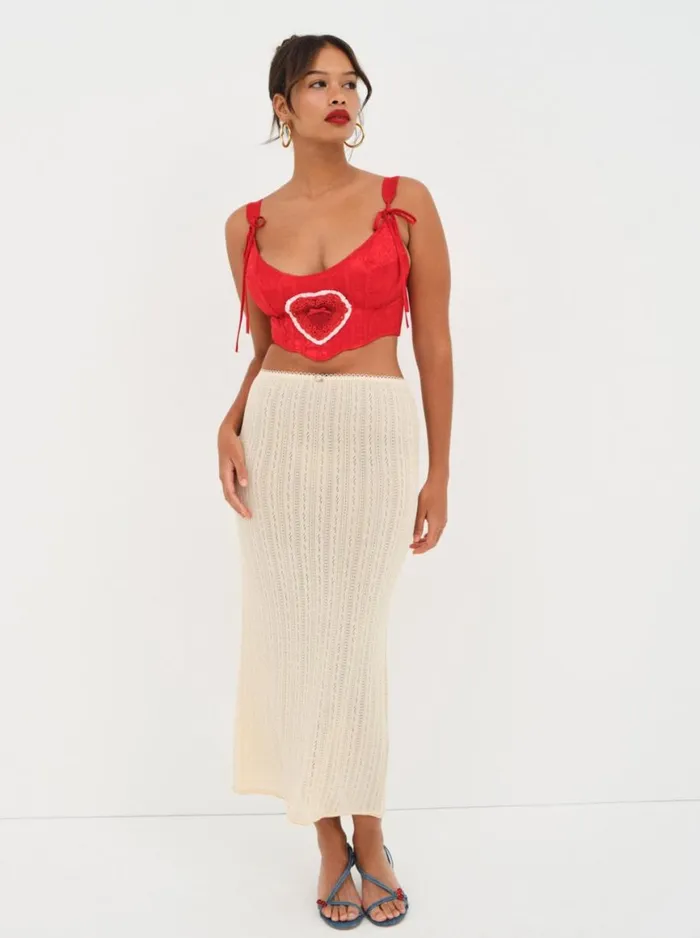 Women Lingerie For Love and Lemons Velma Heart Bustier Red Women Lingerie For Love and Lemons Velma Heart Bustier Red