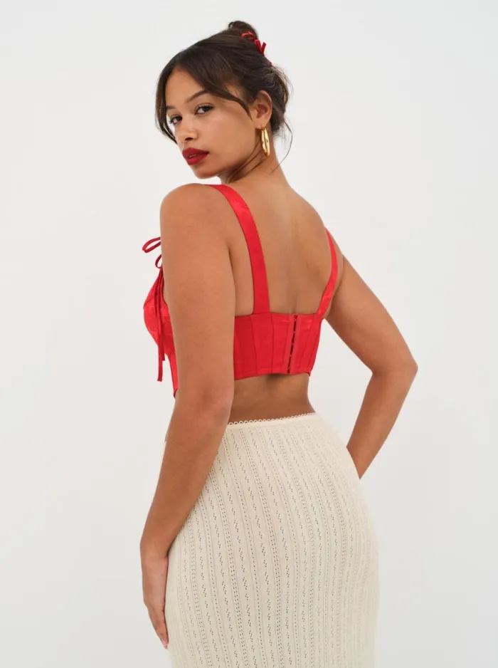 Women Lingerie For Love and Lemons Velma Heart Bustier Red Women Lingerie For Love and Lemons Velma Heart Bustier Red