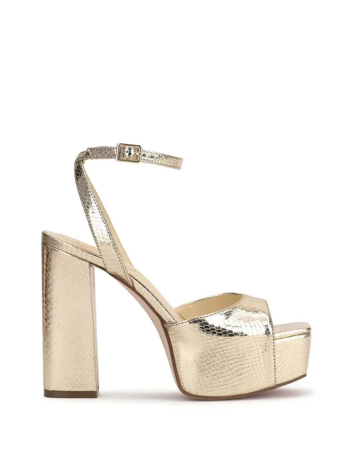Women Lirio Platform Sandal In Light Gold Jessica Simpson Platforms