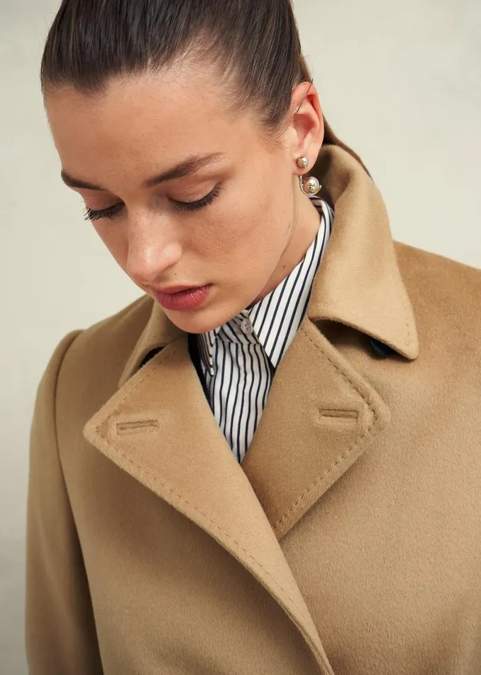 Women Livia Wool Coat Hobbs Camel Hobbs Coats and Jackets