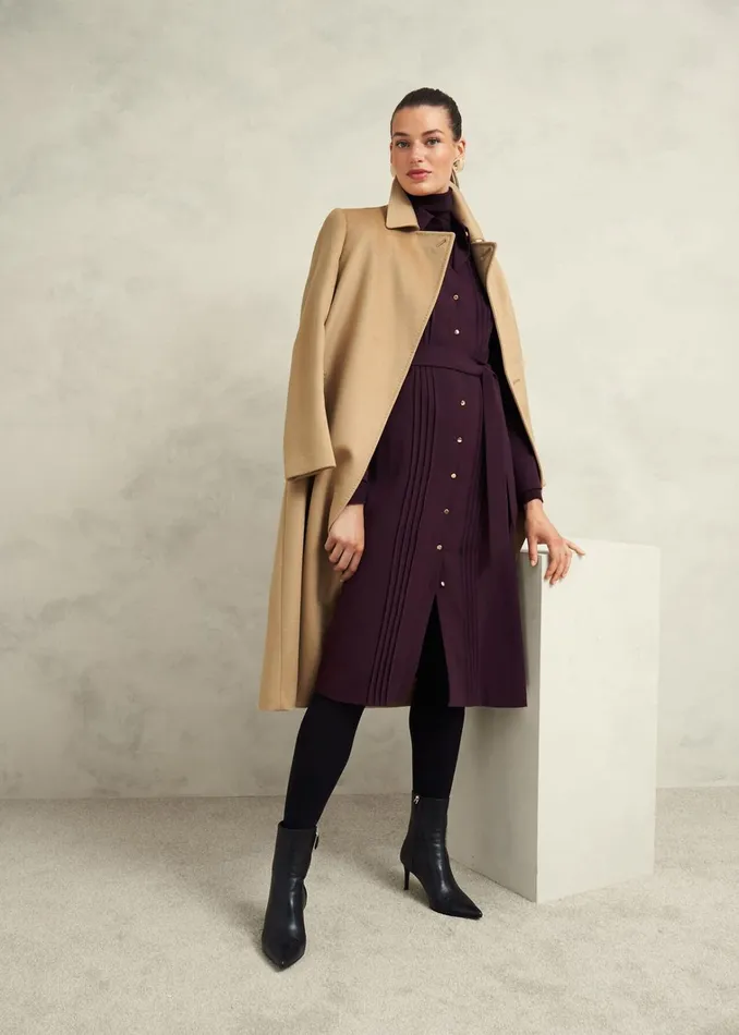 Women Livia Wool Coat Hobbs Camel Hobbs Coats and Jackets