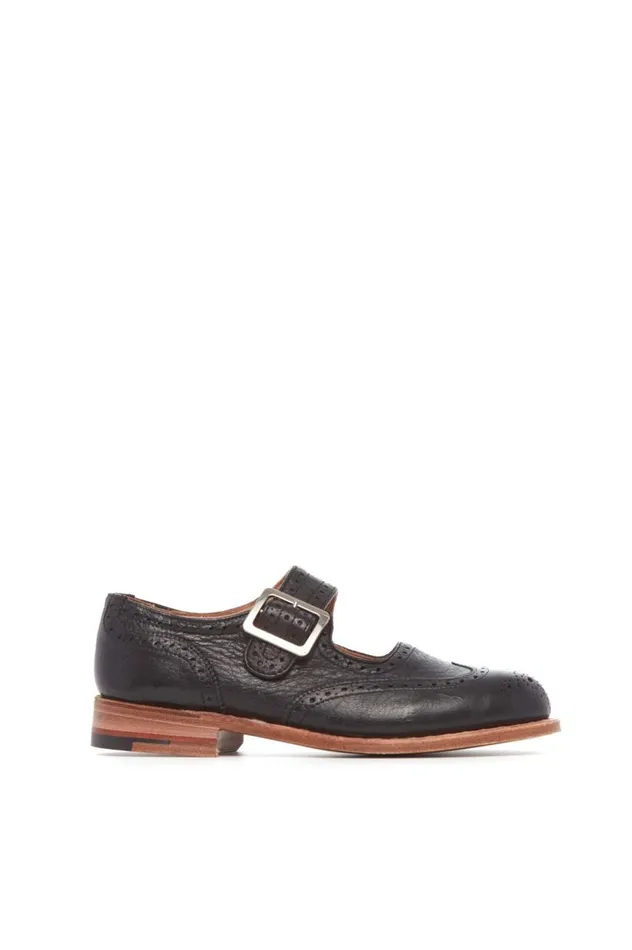 Women Loafers Gabriela Hearst Mary Jane Shoe In Black Leather