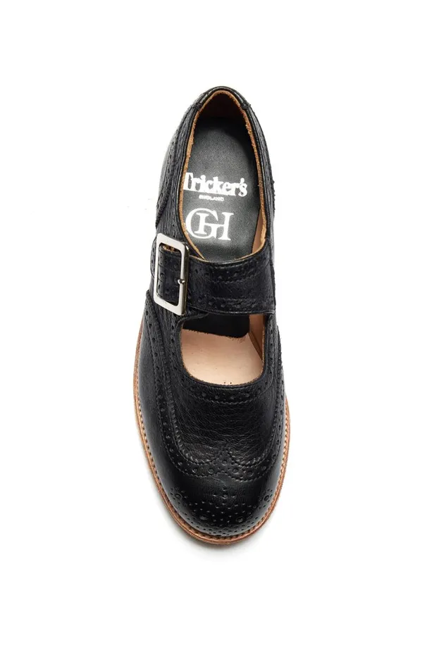 Women Loafers Gabriela Hearst Mary Jane Shoe In Black Leather