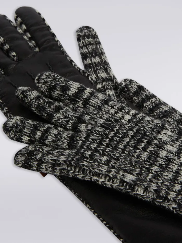 Women Long Leather And Slub Wool Gloves Multicoloured Missoni Other Accessories Women Long Leather And Slub Wool Gloves Multicoloured Missoni Other Accessories