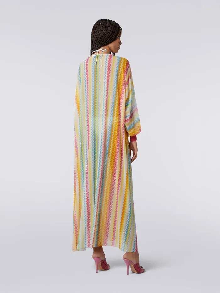 Women LongSleeved Long Cover Up Multicoloured Missoni Beachwear