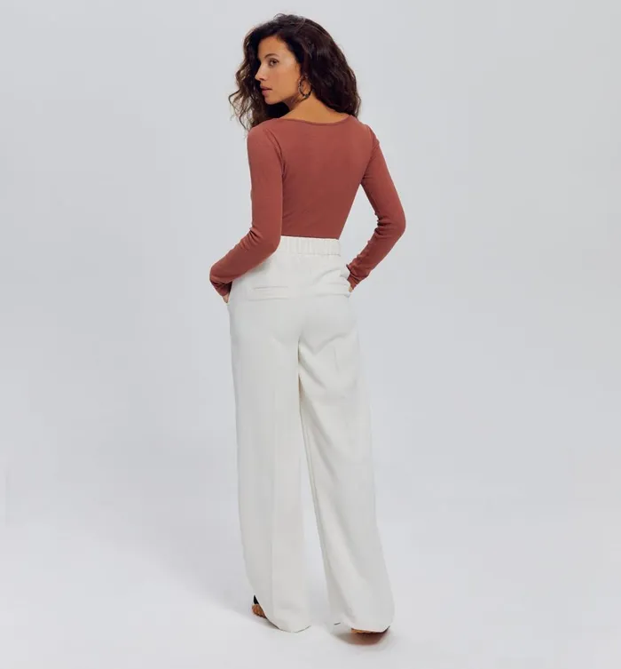 Women Long Sleeved Rib Top 8211 Sienna Promod Tops Women Long Sleeved Rib Top 8211 Sienna Promod Tops