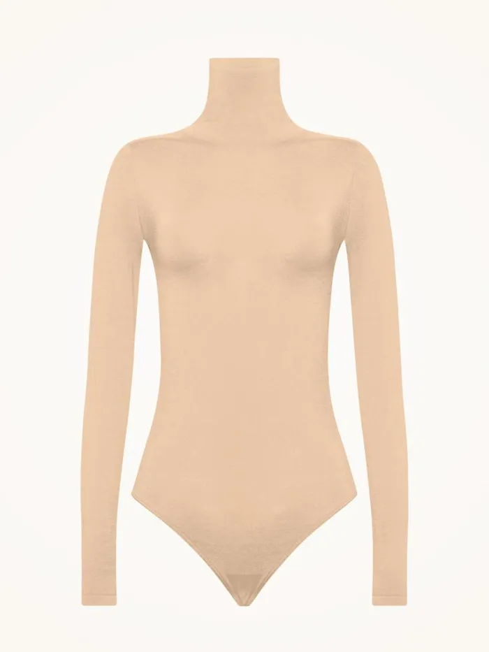 Women Longsleeve Bodies Wolford Colorado Body Almond