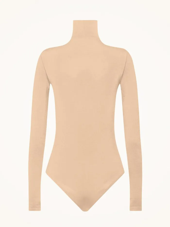 Women Longsleeve Bodies Wolford Colorado Body Almond