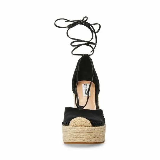 Women LORETTA BLACK Black Steve Madden Sandals Women LORETTA BLACK Black Steve Madden Sandals