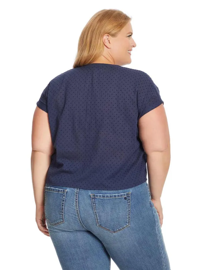 Women Louelle Blouse In Dress Blues Jessica Simpson Tops and Tees