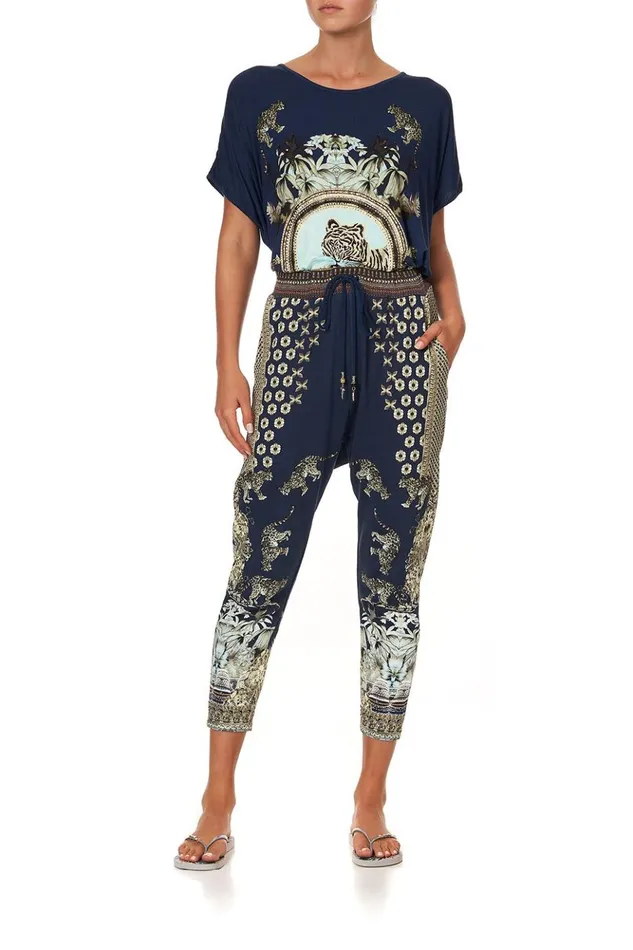 Women Loungewear Camilla Rib Waist Relaxed Pant A Little Past Twilight